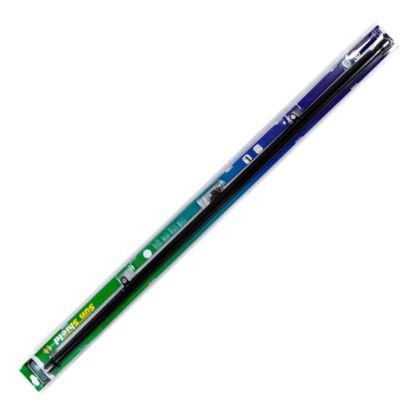 Шторка на крючках прямая 120 см черная/белая (20)